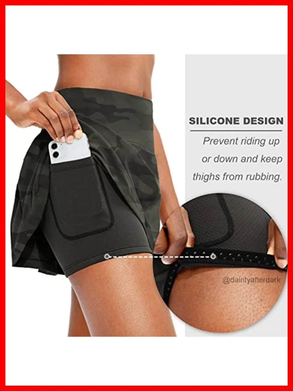 Women's Pleated Tennis Skort with Pockets High Waisted Athletic Golf Skirt